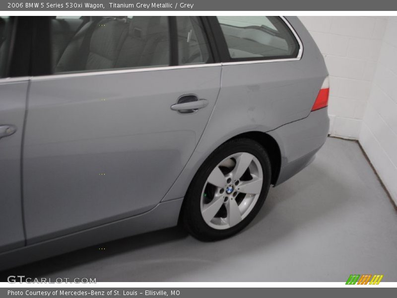 Titanium Grey Metallic / Grey 2006 BMW 5 Series 530xi Wagon