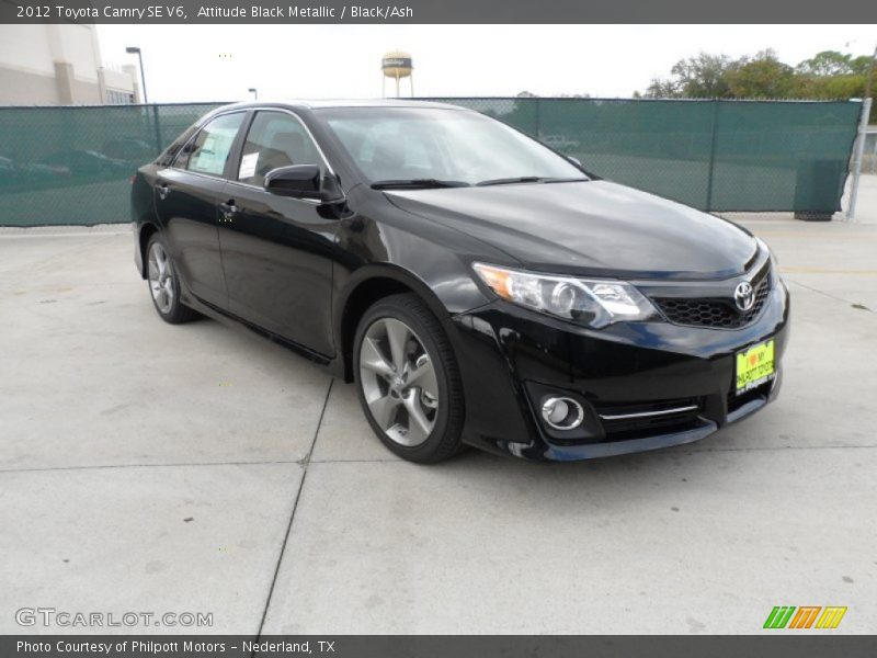 Attitude Black Metallic / Black/Ash 2012 Toyota Camry SE V6