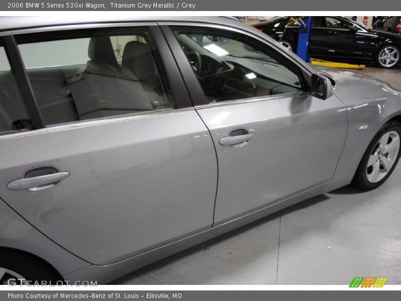 Titanium Grey Metallic / Grey 2006 BMW 5 Series 530xi Wagon