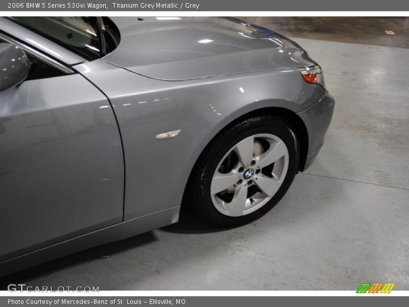 Titanium Grey Metallic / Grey 2006 BMW 5 Series 530xi Wagon