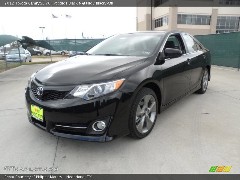Attitude Black Metallic / Black/Ash 2012 Toyota Camry SE V6