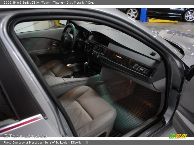 Titanium Grey Metallic / Grey 2006 BMW 5 Series 530xi Wagon