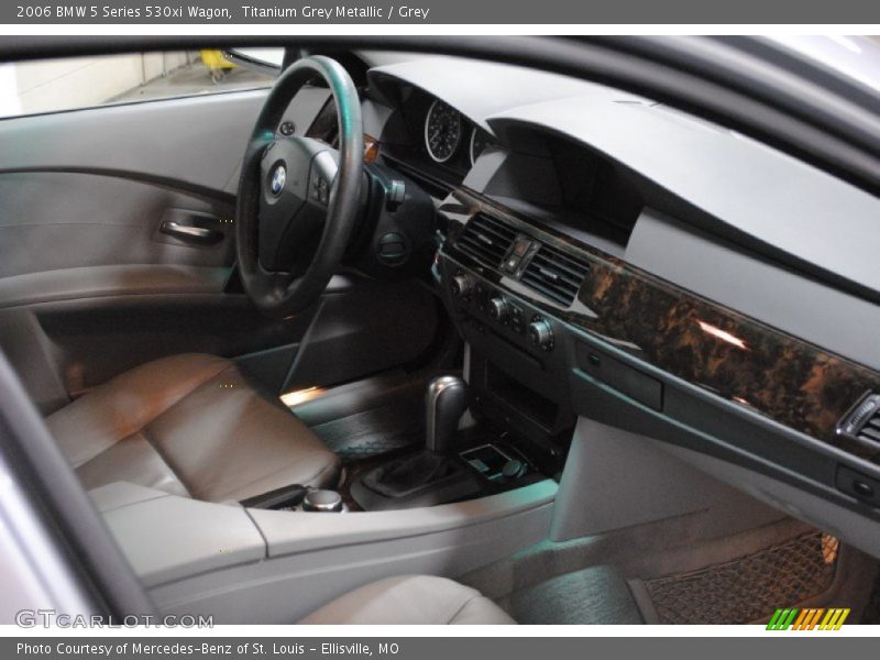 Titanium Grey Metallic / Grey 2006 BMW 5 Series 530xi Wagon