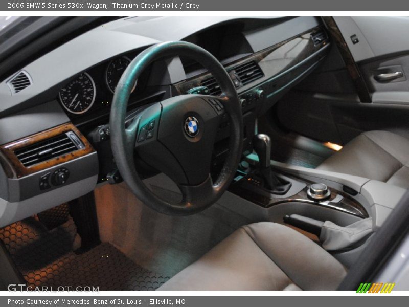 Titanium Grey Metallic / Grey 2006 BMW 5 Series 530xi Wagon