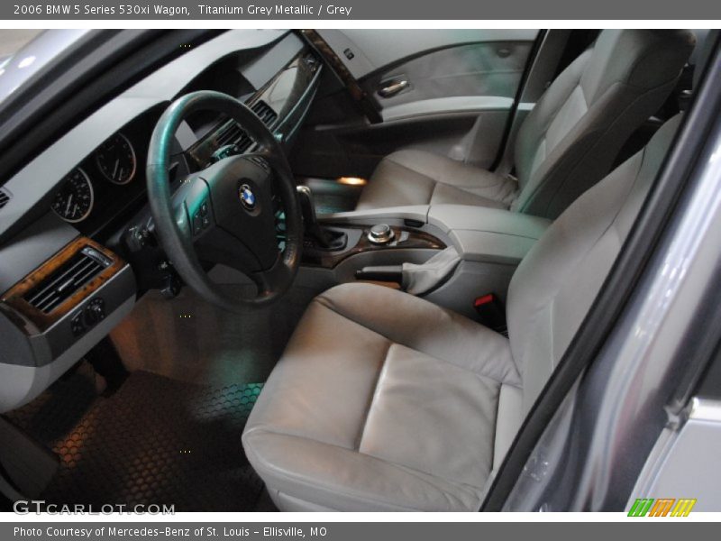 Titanium Grey Metallic / Grey 2006 BMW 5 Series 530xi Wagon