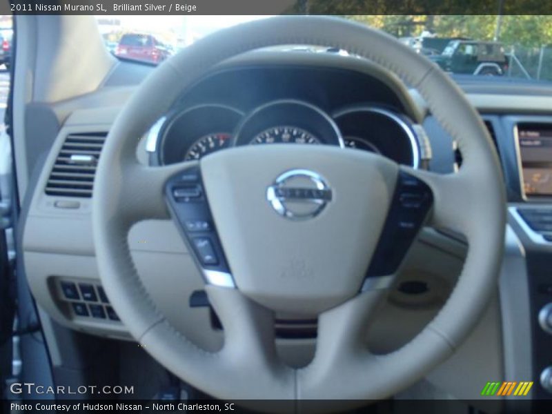 Brilliant Silver / Beige 2011 Nissan Murano SL