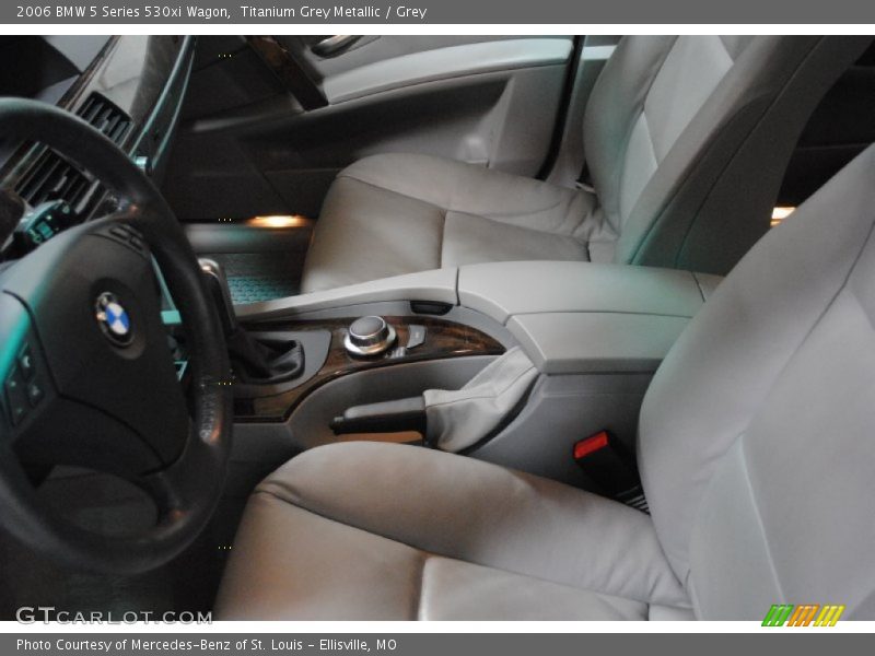 Titanium Grey Metallic / Grey 2006 BMW 5 Series 530xi Wagon
