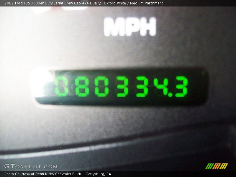 Oxford White / Medium Parchment 2002 Ford F350 Super Duty Lariat Crew Cab 4x4 Dually