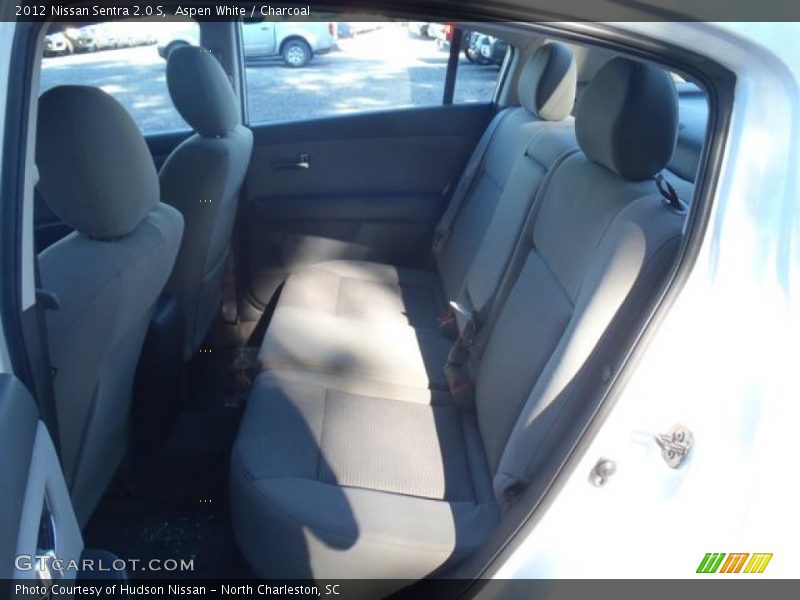 Aspen White / Charcoal 2012 Nissan Sentra 2.0 S