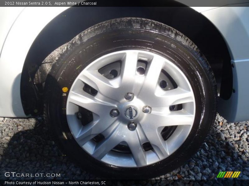 Aspen White / Charcoal 2012 Nissan Sentra 2.0 S