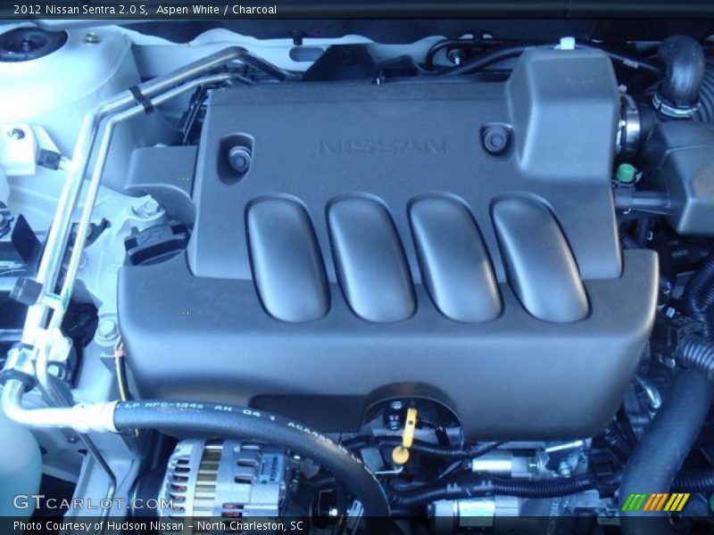Aspen White / Charcoal 2012 Nissan Sentra 2.0 S