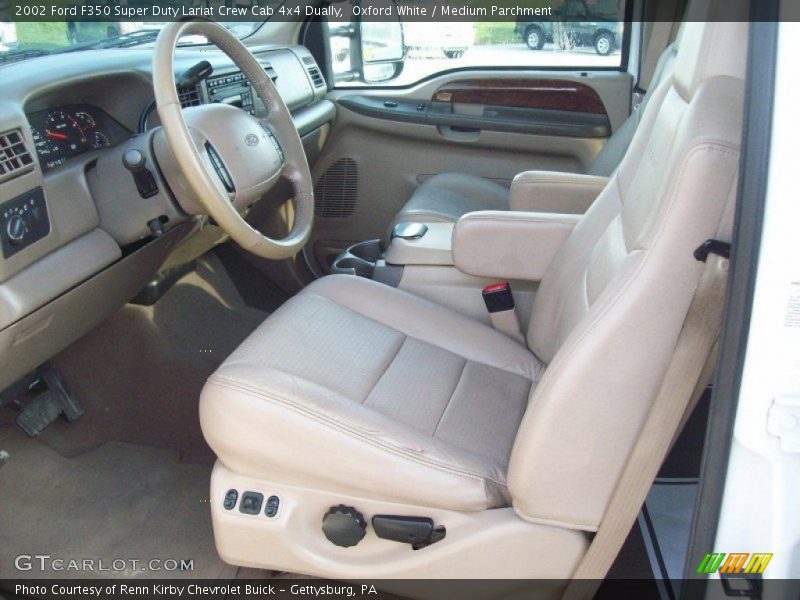  2002 F350 Super Duty Lariat Crew Cab 4x4 Dually Medium Parchment Interior