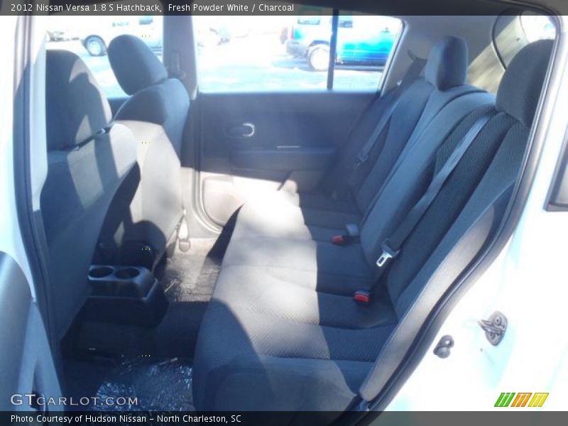 Fresh Powder White / Charcoal 2012 Nissan Versa 1.8 S Hatchback