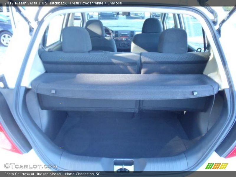 Fresh Powder White / Charcoal 2012 Nissan Versa 1.8 S Hatchback