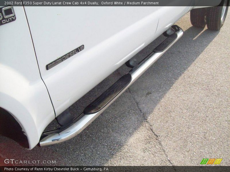 Oxford White / Medium Parchment 2002 Ford F350 Super Duty Lariat Crew Cab 4x4 Dually