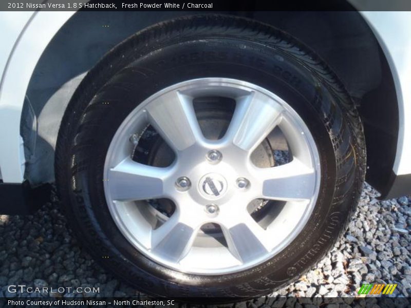 Fresh Powder White / Charcoal 2012 Nissan Versa 1.8 S Hatchback
