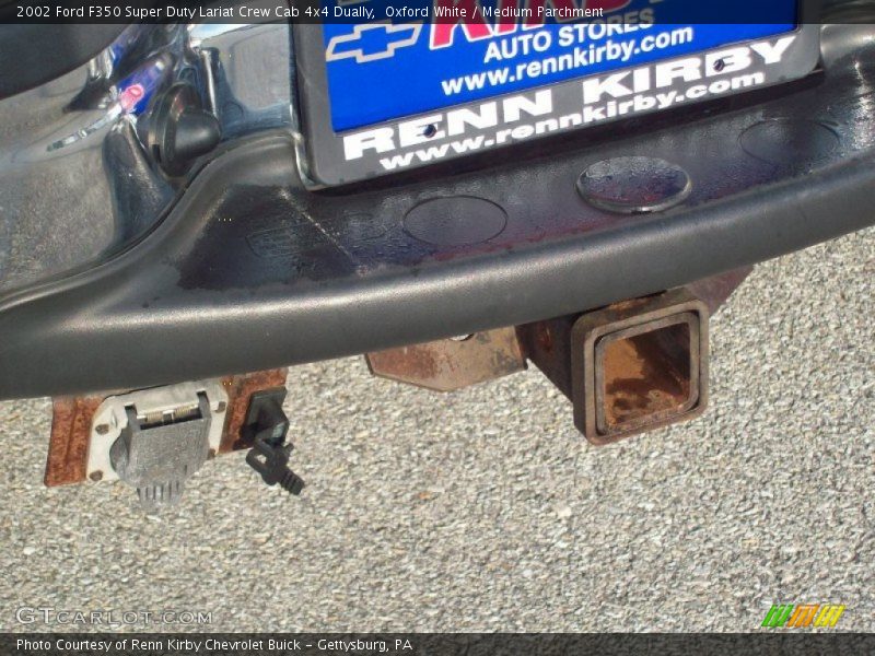Oxford White / Medium Parchment 2002 Ford F350 Super Duty Lariat Crew Cab 4x4 Dually