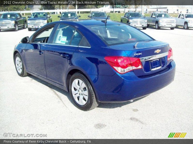 Blue Topaz Metallic / Jet Black/Medium Titanium 2012 Chevrolet Cruze LS