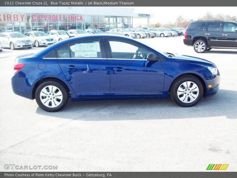 Blue Topaz Metallic / Jet Black/Medium Titanium 2012 Chevrolet Cruze LS