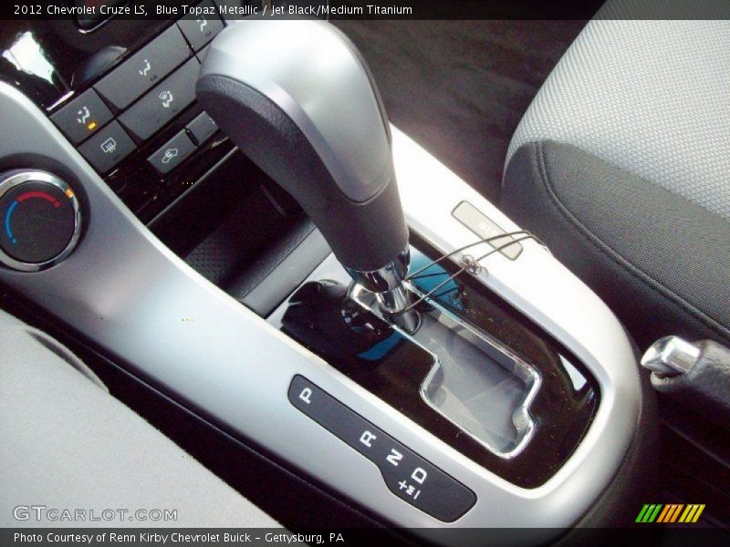 Blue Topaz Metallic / Jet Black/Medium Titanium 2012 Chevrolet Cruze LS