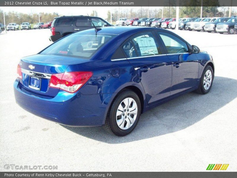 Blue Topaz Metallic / Jet Black/Medium Titanium 2012 Chevrolet Cruze LS