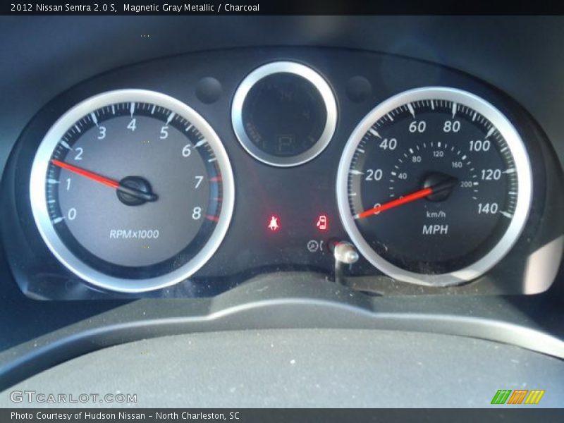 Magnetic Gray Metallic / Charcoal 2012 Nissan Sentra 2.0 S