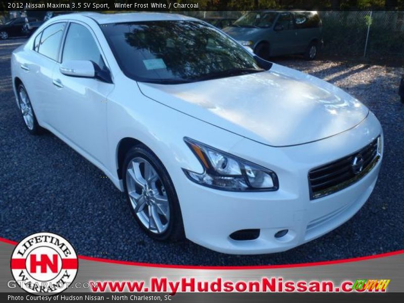 Winter Frost White / Charcoal 2012 Nissan Maxima 3.5 SV Sport