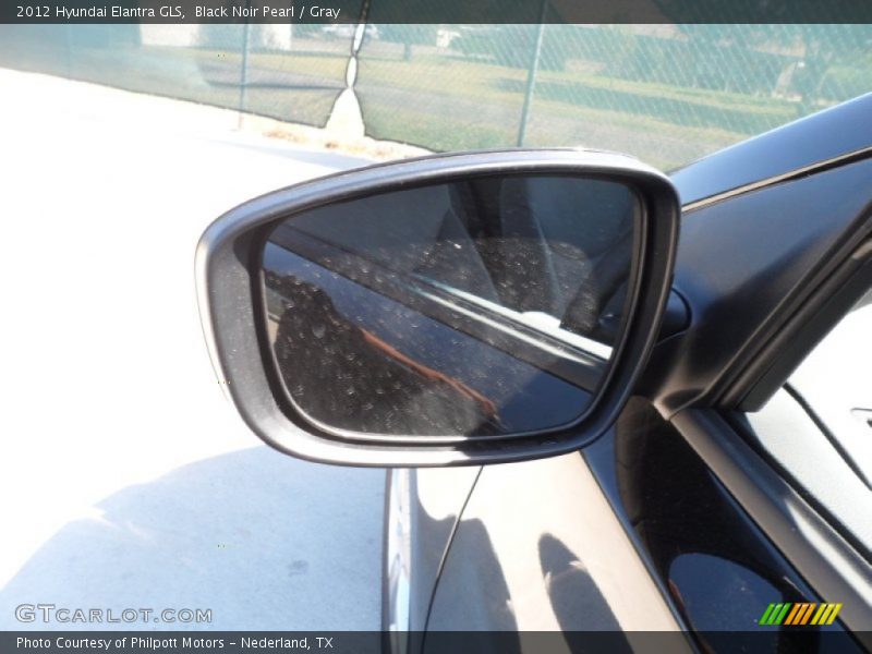 Black Noir Pearl / Gray 2012 Hyundai Elantra GLS