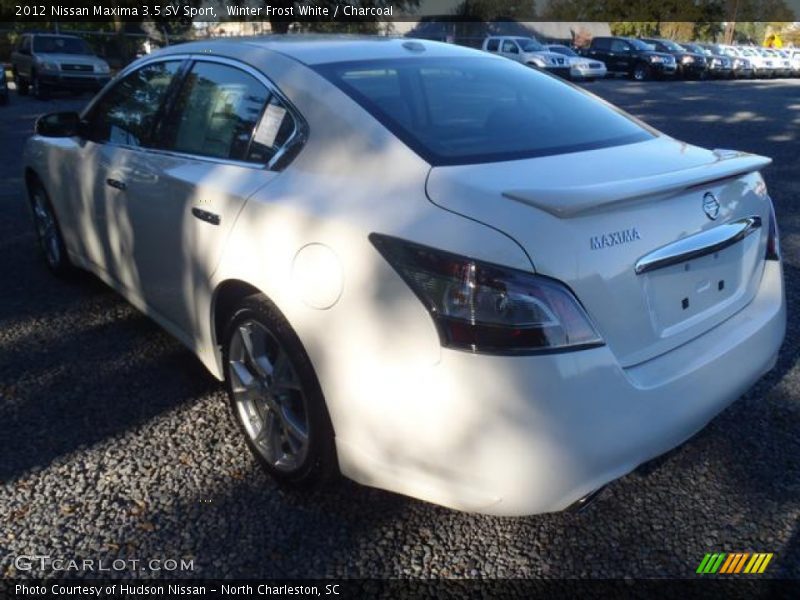 Winter Frost White / Charcoal 2012 Nissan Maxima 3.5 SV Sport