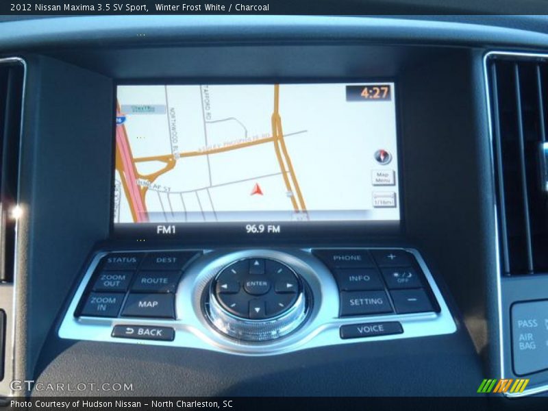 Winter Frost White / Charcoal 2012 Nissan Maxima 3.5 SV Sport