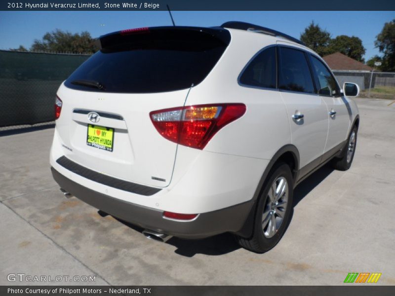 Stone White / Beige 2012 Hyundai Veracruz Limited