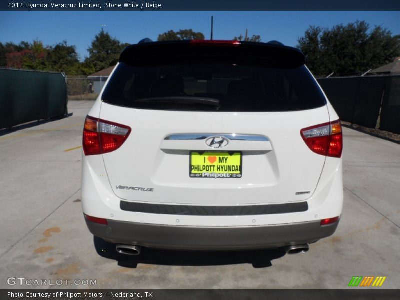 Stone White / Beige 2012 Hyundai Veracruz Limited