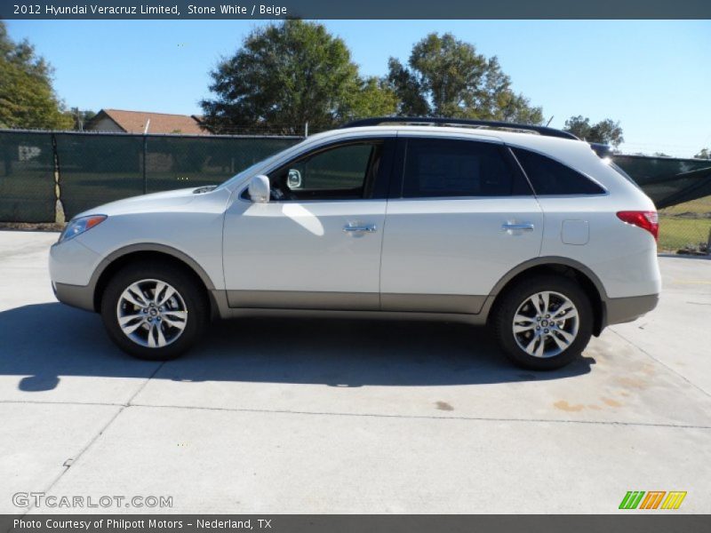 Stone White / Beige 2012 Hyundai Veracruz Limited