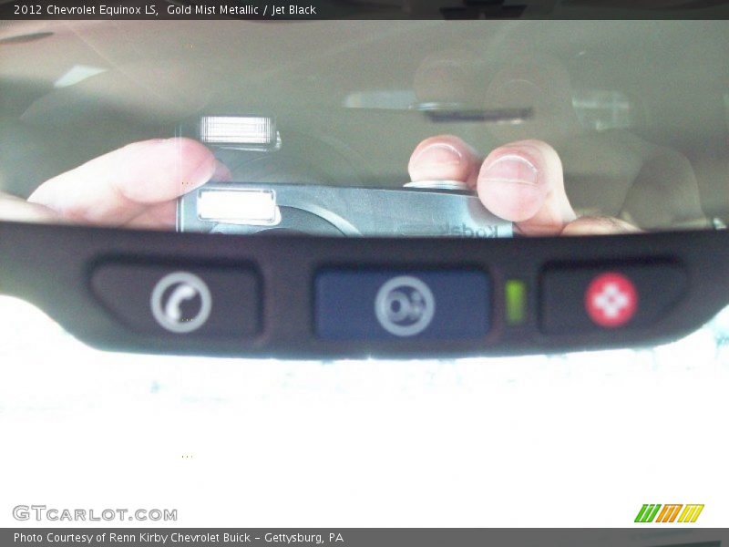 Gold Mist Metallic / Jet Black 2012 Chevrolet Equinox LS