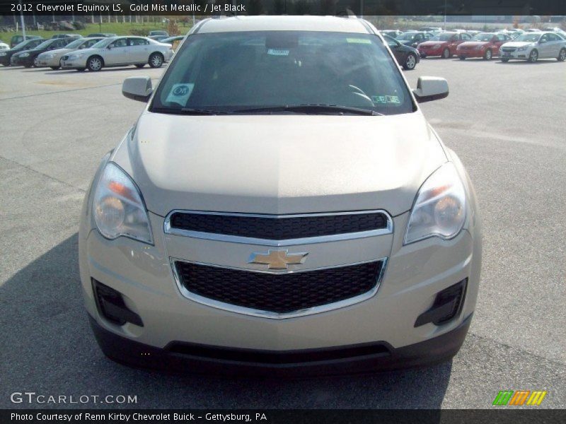 Gold Mist Metallic / Jet Black 2012 Chevrolet Equinox LS