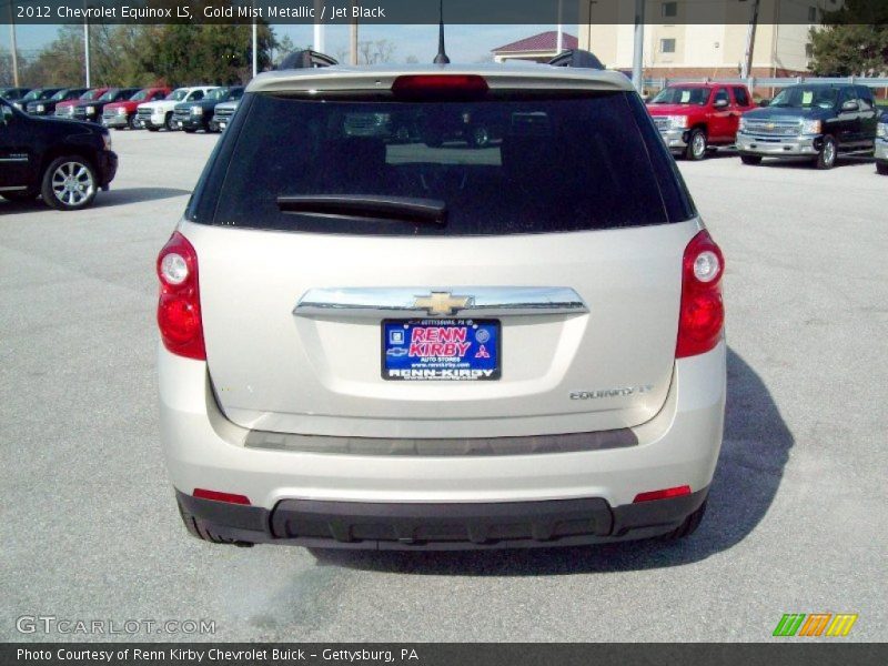 Gold Mist Metallic / Jet Black 2012 Chevrolet Equinox LS