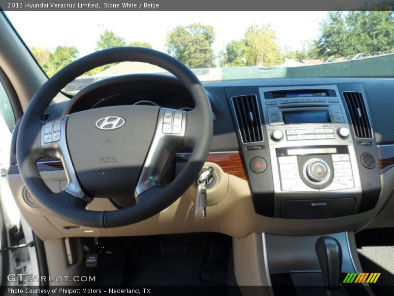 Stone White / Beige 2012 Hyundai Veracruz Limited