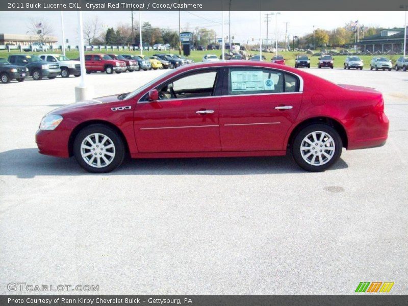 Crystal Red Tintcoat / Cocoa/Cashmere 2011 Buick Lucerne CXL