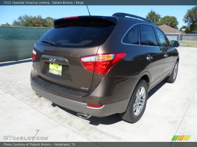 Sahara Bronze / Beige 2012 Hyundai Veracruz Limited