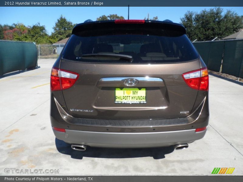 Sahara Bronze / Beige 2012 Hyundai Veracruz Limited