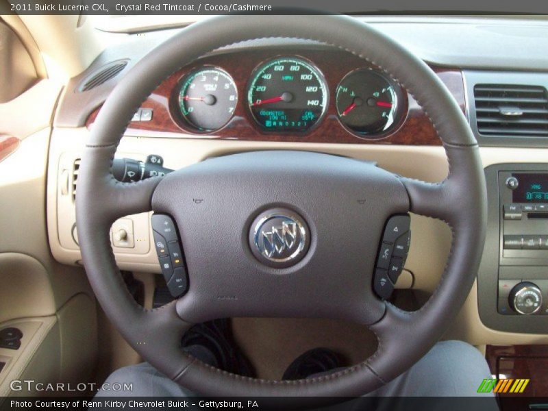 Crystal Red Tintcoat / Cocoa/Cashmere 2011 Buick Lucerne CXL