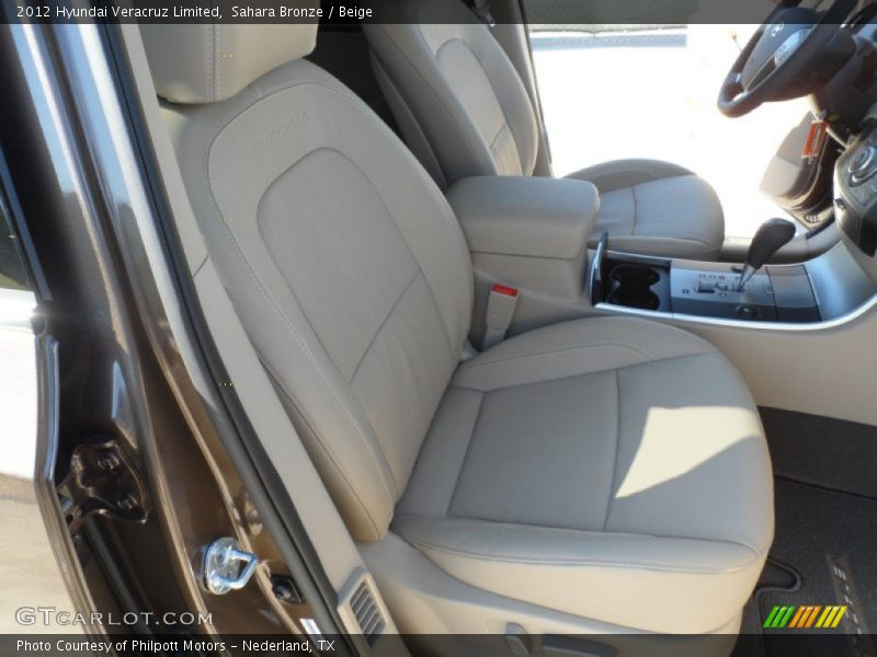  2012 Veracruz Limited Beige Interior