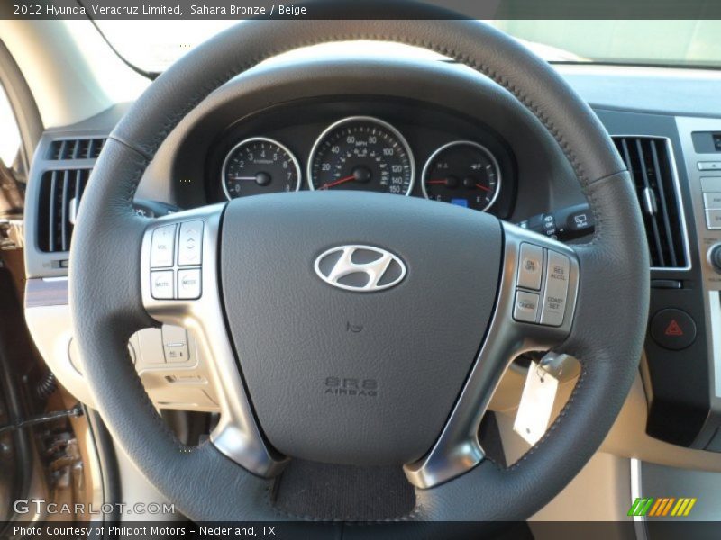  2012 Veracruz Limited Steering Wheel