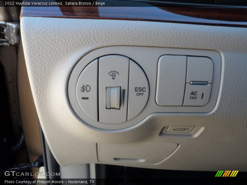 Controls of 2012 Veracruz Limited
