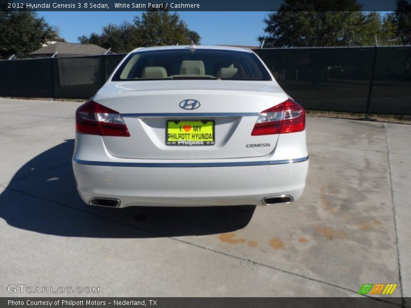 White Satin Pearl / Cashmere 2012 Hyundai Genesis 3.8 Sedan