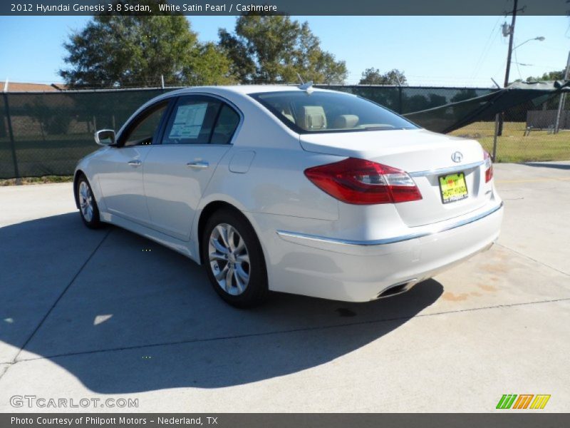 White Satin Pearl / Cashmere 2012 Hyundai Genesis 3.8 Sedan