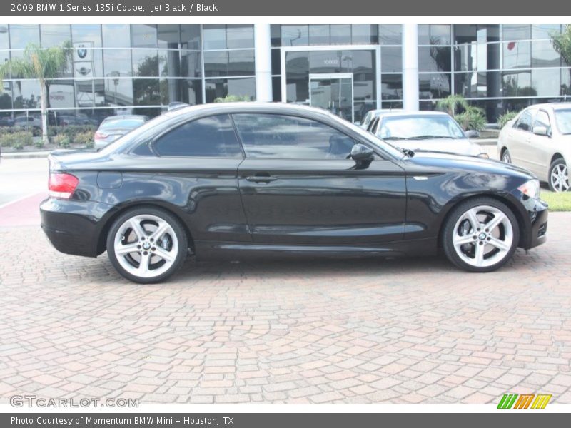 Jet Black / Black 2009 BMW 1 Series 135i Coupe
