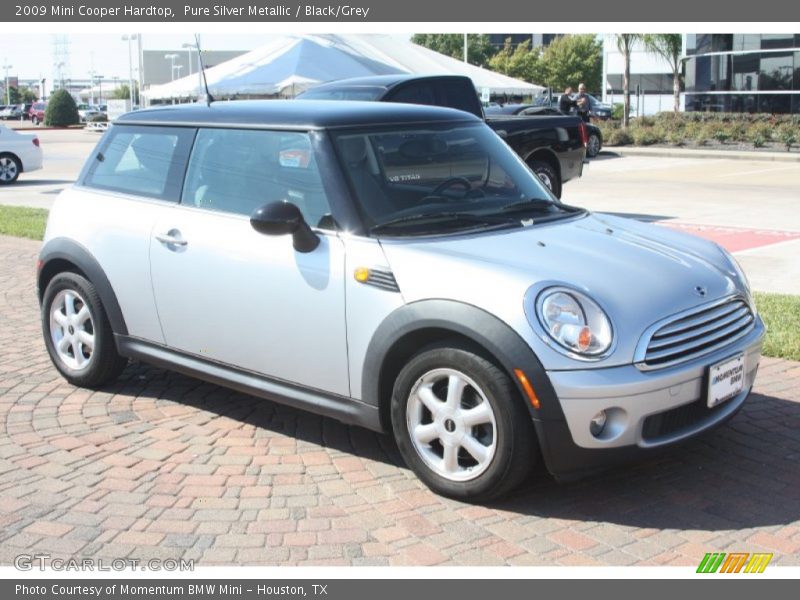 Pure Silver Metallic / Black/Grey 2009 Mini Cooper Hardtop