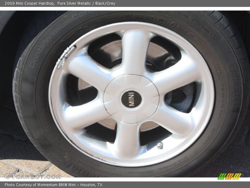 Pure Silver Metallic / Black/Grey 2009 Mini Cooper Hardtop