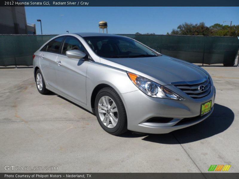 Radiant Silver / Gray 2012 Hyundai Sonata GLS
